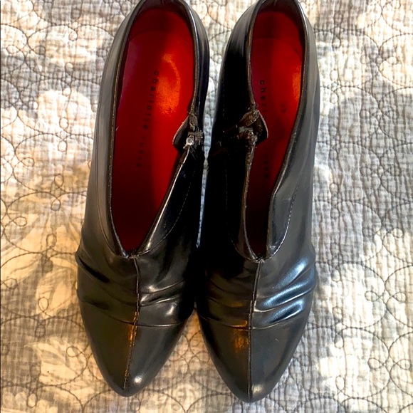 Charlotte Russe Ankle Zipped Heels Size 7 - Picture 3 of 5